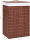 vidaXL - Wasmand - met - 2 - vakken - 72 - L - bamboe - bruin