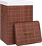 vidaXL - Wasmand - met - 2 - vakken - 72 - L - bamboe - bruin