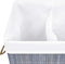 vidaXL - Wasmand - met - 2 - vakken - 72 - L - bamboe - grijs