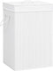vidaXL - Wasmand - met - 2 - vakken - 72 - L - bamboe - wit