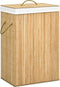vidaXL - Wasmand - met - 2 - vakken - 72 - L - bamboe - wit
