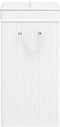 vidaXL - Wasmand - met - 2 - vakken - 72 - L - bamboe - wit
