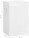 vidaXL - Wasmand - met - 2 - vakken - 72 - L - bamboe - wit