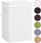 vidaXL - Wasmand - met - 2 - vakken - 72 - L - bamboe - wit