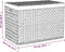 vidaXL - Wasmand - met - 3 - vakken - 75x42,5x52 - cm - waterhyacint