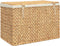 vidaXL - Wasmand - met - 3 - vakken - 75x42,5x52 - cm - waterhyacint