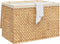 vidaXL - Wasmand - met - 3 - vakken - 75x42,5x52 - cm - waterhyacint