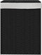 vidaXL - Wasmand - met - deksel - 46x33x60 - cm - poly - rattan - zwart