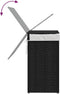 vidaXL - Wasmand - met - deksel - 46x33x60 - cm - poly - rattan - zwart