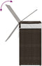 vidaXL - Wasmand - met - deksel - 46x33x60 - cm - poly - rattan - donkerbruin