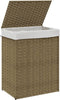 vidaXL - Wasmand - met - deksel - 46x33x60 - cm - poly - rattan