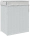 vidaXL - Wasmand - met - deksel - 46x33x60 - cm - poly - rattan - wit