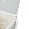 vidaXL - Wasmand - met - deksel - 46x33x60 - cm - poly - rattan - wit