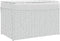 vidaXL - Wasmand - met - deksel - 55,5x35x34 - cm - poly - rattan - wit