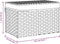 vidaXL - Wasmand - met - deksel - 55,5x35x34 - cm - poly - rattan - grijs