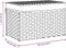 vidaXL - Wasmand - met - deksel - 55,5x35x34 - cm - poly - rattan - wit