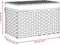 vidaXL - Wasmand - met - deksel - 55,5x35x34 - cm - poly - rattan - zwart