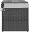 vidaXL - Wasmand - met - deksel - 55,5x35x34 - cm - poly - rattan - grijs