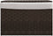 vidaXL - Wasmand - met - deksel - 55,5x35x34 - cm - poly - rattan - donkerbruin