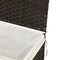 vidaXL - Wasmand - met - deksel - 55,5x35x34 - cm - poly - rattan - donkerbruin