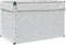 vidaXL - Wasmand - met - deksel - 55,5x35x34 - cm - poly - rattan - wit