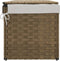 vidaXL - Wasmand - met - deksel - 55,5x35x34 - cm - poly - rattan