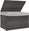 vidaXL - Wasmand - met - deksel - 55,5x35x34 - cm - poly - rattan - grijs