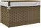 vidaXL - Wasmand - met - deksel - 55,5x35x34 - cm - poly - rattan