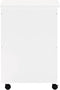 vidaXL - Wasmand - met - wielen - RANA - 45x45x64 - cm - massief - grenenhout - wit