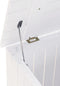 vidaXL - Wasmand - met - wielen - RANA - 45x45x64 - cm - massief - grenenhout - wit