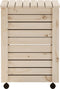 vidaXL - Wasmand - met - wielen - RANA - 45x45x64 - cm - massief - grenenhout