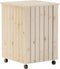 vidaXL - Wasmand - met - wielen - RANA - 45x45x64 - cm - massief - grenenhout