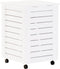 vidaXL - Wasmand - met - wielen - RANA - 45x45x64 - cm - massief - grenenhout - wit
