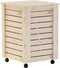 vidaXL - Wasmand - met - wielen - RANA - 45x45x64 - cm - massief - grenenhout