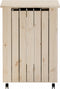 vidaXL - Wasmand - met - wielen - RANA - 45x45x64 - cm - massief - grenenhout