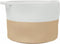 vidaXL - Wasmand - Ø - 55x36 - cm - katoen - beige - en - wit