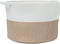 vidaXL - Wasmand - Ø - 55x36 - cm - katoen - bruin - en - wit