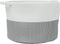 vidaXL - Wasmand - Ø - 55x36 - cm - katoen - grijs - en - wit