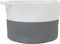 vidaXL - Wasmand - Ø - 55x36 - cm - katoen - grijs - en - wit