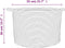 vidaXL - Wasmand - Ø - 55x36 - cm - katoen - grijs - en - wit