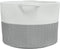 vidaXL - Wasmand - Ø - 55x36 - cm - katoen - grijs - en - wit