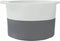 vidaXL - Wasmand - Ø - 55x36 - cm - katoen - grijs - en - wit