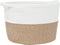 vidaXL - Wasmand - Ø - 60x36 - cm - katoen - bruin - en - wit