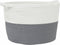 vidaXL - Wasmand - Ø - 60x36 - cm - katoen - grijs - en - wit