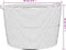 vidaXL - Wasmand - Ø - 60x36 - cm - katoen - grijs - en - wit