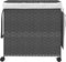 vidaXL - Wasmand - op - wielen - 60x35x60,5 - cm - rattan - grijs