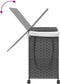 vidaXL - Wasmand - op - wielen - 60x35x60,5 - cm - rattan - grijs