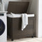 vidaXL - Wasmand - op - wielen - 60x35x60,5 - cm - rattan - donkerbruin