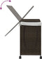 vidaXL - Wasmand - op - wielen - 60x35x60,5 - cm - rattan - donkerbruin