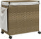 vidaXL - Wasmand - op - wielen - 60x35x60,5 - cm - rattan